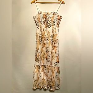TRIBAL Sundress never worn, sheer layer of cream silk like under layer. Size XL